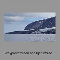 Weyprechtbreen and Kjerulfbreen calving into the sea
